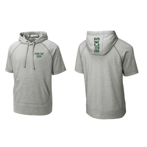 Sport-Tek ® PosiCharge ® Tri-Blend Wicking Fleece Short Sleeve Hooded Pullover