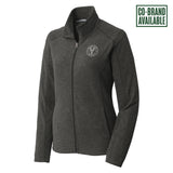 Port Authority® Ladies Heather Microfleece Full-Zip Jacket